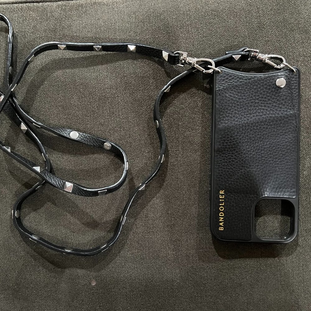Bandolier Sarah Pebble Leather Crossbody iPhone12/12Pro
